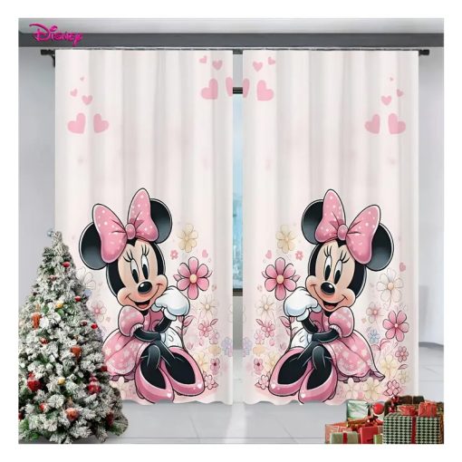 Disney Minnie egér mintás sötétítő függöny, 2 darabos szett BK1247938