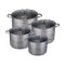 Rozsdamentes fazék szett 4 db (16-18-20-24 cm) BL-1474
