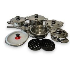   Bachmayer 17 részes inox rozsdamentes edénykészlet BM-1701