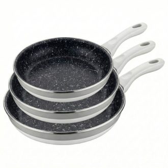   Bachmayer Home 3 Részes Márványbevonatos Serpenyő Szett (Ø20/24/28 cm) BM-77037