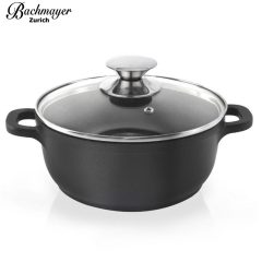   Bachmayer márvány bevonatú fekete 28 cm lábas 28x12,5cm 6,5L - BM-7770-28