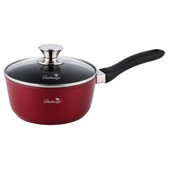 Bachmayer 18 cm-es nyeles lábas üvegfedővel BM-7835-18