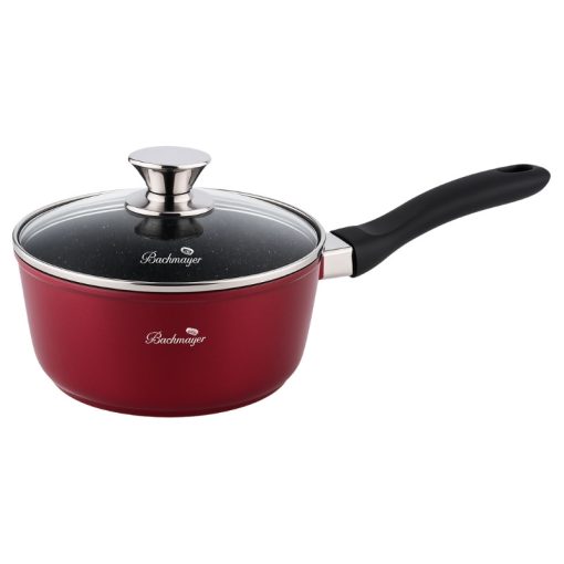 Bachmayer 18 cm-es nyeles lábas üvegfedővel BM-7835-18