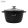 BACHMAYER Tapadásmentes vastagfalú magas lábas üveg fedővel – 24 cm, fekete, 6 liter – BM-7885-24