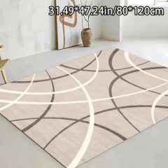   Puha bársony szőnyeg, görbe vonalak minta 80x120cm BR552959-1
