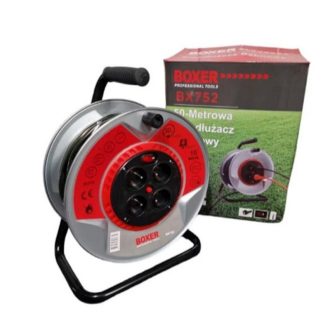 BOXER 50 m hosszabbító fémházas kábeldobon BX752