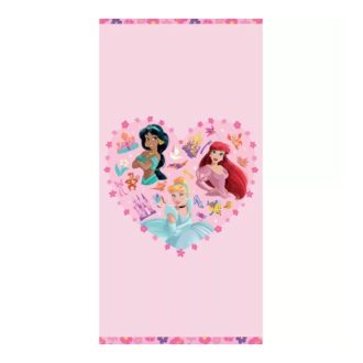   Disney Hercegnők Heartfelt Friendship fürdőlepedő, strand törölköző 70x140cm CBX244254DP