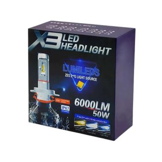   X3 LED Headlight – 6000 lumen, 50W, IP67 vízállóság CD2-X3-H7