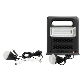   CCLamp napelemes hordozható lámpa Bluetooth hangszóróval és rádióval 30W CL-22