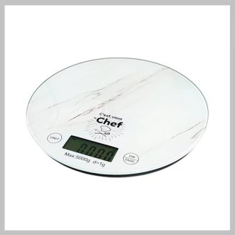 Digitális kerek konyhai mérleg max - 5 kg COOKBAL_ZE