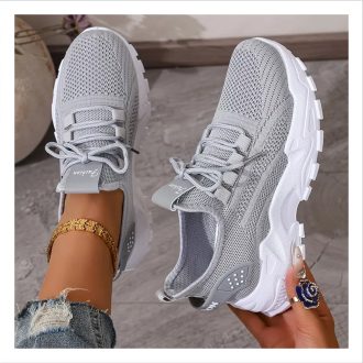 Női ultrakönnyű sneakers cipő szürke CU586054-6