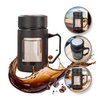 BOTTLE termosz fogantyúval 500ml fekete CUP18CZ