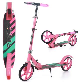   OYAJIA Rózsaszín Városi Roller Csíkos Mintával CY6634268-R