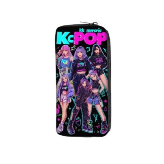   K-Pop Neon Dizájnú Nagy Kapacitású Kozmetikai és Írószer Szervező Táska DD11403575