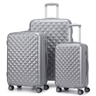   Diamond Premium 3db-os Keményfalú Bőröndszett Szürke DIA3SZ