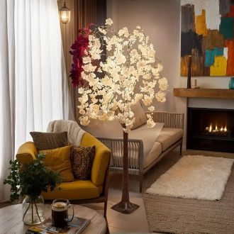   LED-es cseresznyefa világítás – 180 cm, meleg fehér DY1826989