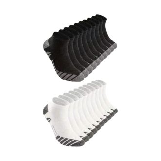   40 Pár Férfi Bokazokni Szett (20 fekete + 20 fehér) ER1482098-1