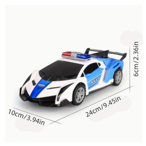 Rendőrautó játékautó – sportkocsi dizájn, 24 cm FA592551