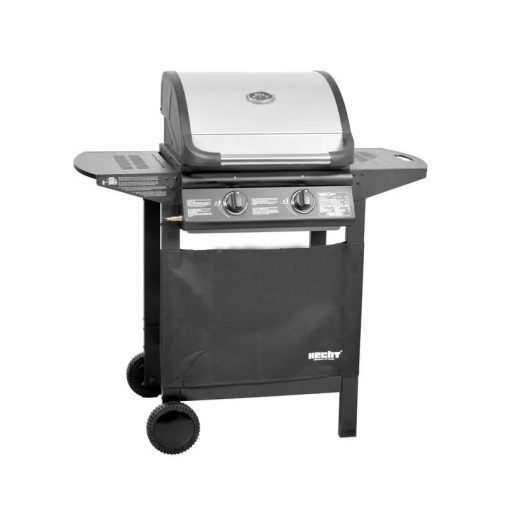 HECHT – 2 égős gázgrill, 7 kW, öntöttvas sütőfelülettel FIRE2