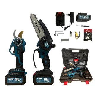   Flinke FK-8053 Akkus Metszőolló és Láncfűrész, 2db 48V akkuval, pót pengével és lánccal FK-8053