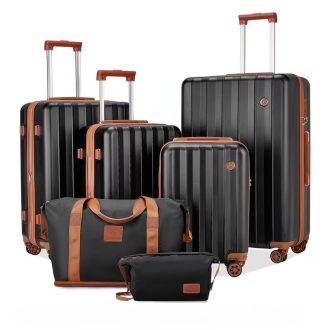 Imiomo 6 részes bőrönd szett fekete FV499561-6F