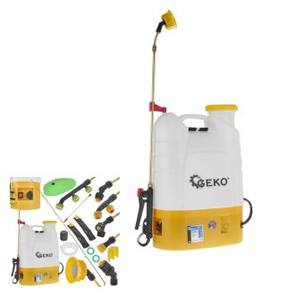   GEKO akkumulátoros háti permetező 16L, 12V 8Ah, extra tartozékokkal G73217