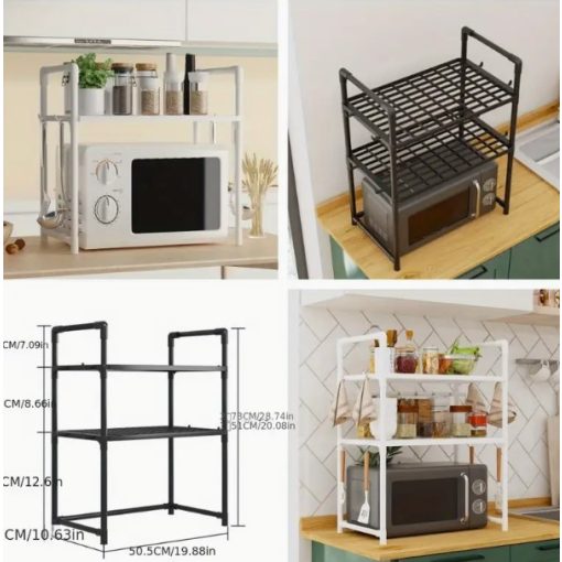 Laoyeboubi 2 szintes fém mikrohullámú sütő állvány GC732177