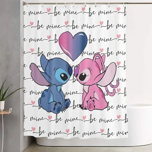 Stitch rajzfilm mintás zuhanyfüggöny GJ1205815