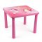 "Luna" Hercegnős Műanyag Gyerekasztal – Rózsaszín GYA-02