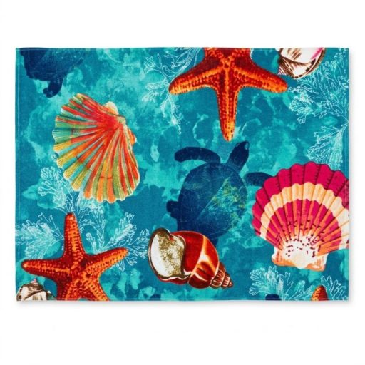 Színes mintás strandtörölköző – 1+1 AJÁNLAT! (70x140 cm)