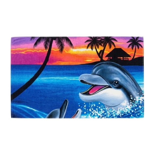 Színes mintás strandtörölköző – 1+1 AJÁNLAT! (70x140 cm)