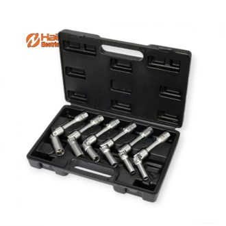   Haina HA-2674 Csuklós Gyertyakulcs Készlet, Króm-Vanádium Acél, 6 Méretben