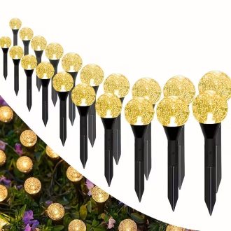   20 db napelemes kerti kristálylámpa led melegfehér HC7427859-M