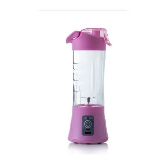   Hordozható mini turmixgép, USB csatlakozással, Újratölthető akkumulátorral, Rózsaszín HM-08