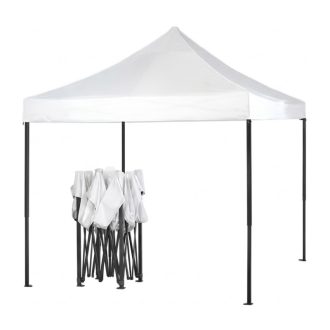  3 × 4,5 m összecsukható kerti pavilon – fehér HM-8005-F