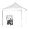 3 × 6 m összecsukható kerti pavilon - fehér HM-8006-F