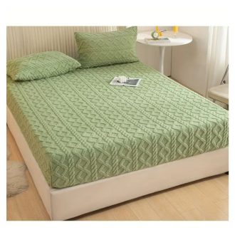 Ultra puha lepedő/matracvédő 180 x 200 cm zöld HM251626Z