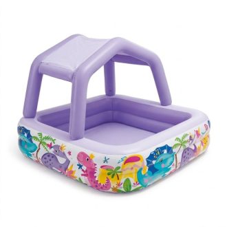   INTEX Wet Set Dinoszauruszos Felfújható Medence Árnyékolóval INT-01