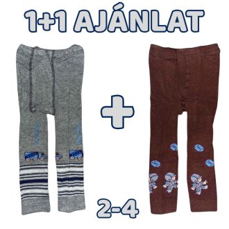1+1 Mintás gyerek harisnyanadrág 2-4 éves korig JKM-1