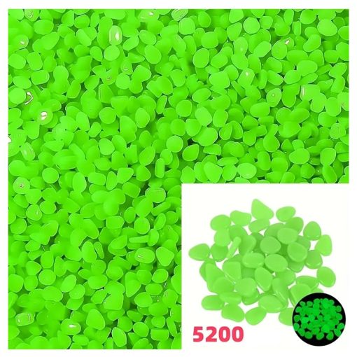 5200 db világító dekorkavics UV zöld JQ1412517-6
