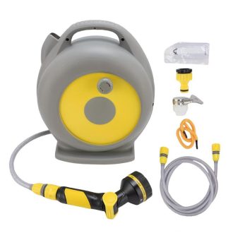   20 m-es Nehézterhelésű Behúzható Kerti Tömlődob – Egész éves kültéri használatra JT11245657