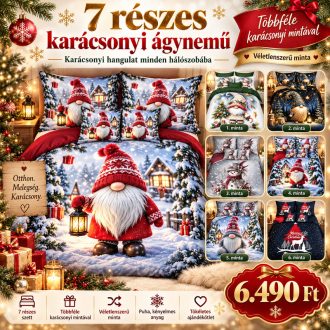  7 részes karácsonyi ágynemű - Véletlenszerű ajánlat KC-11-RANDOM