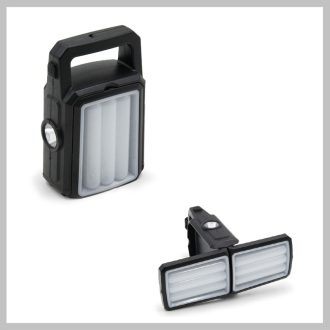   Multifunkciós kihajtható munkalámpa - napelemes, PowerBank funkció KE23-392