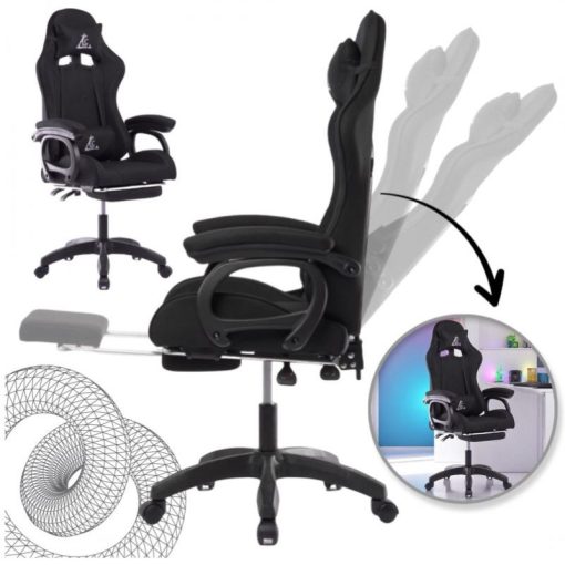 SNAKE gamer szék  lábtartóval és masszírozóval KO33CZ