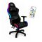 Fekete LED világításos gamer szék KO54