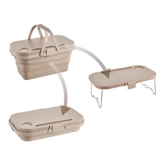   3in1 összecsukható piknikkosár, asztallá alakítható KP03K