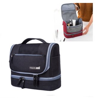   Vízálló, kétszintes, kihajtható kozmetikai táska 25x21x11,5 cm KS103WZ1