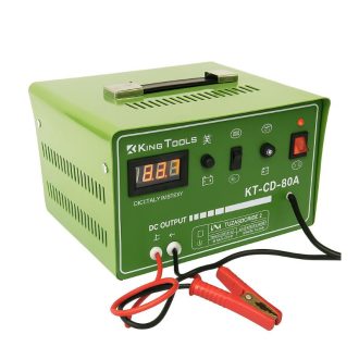   King Tools Digitális kijelzős autóakkumulátor töltő KT-CD-80A