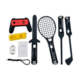   Mozgásérzékelős Játékvezérlő és Sport Kiegészítő Szett (Fekete) L05-F