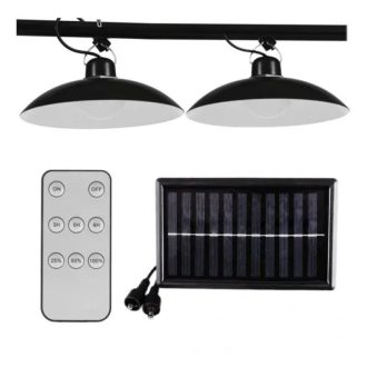   2x napelemes függőlámpa – kültéri LED csillár szett LEDCS1
